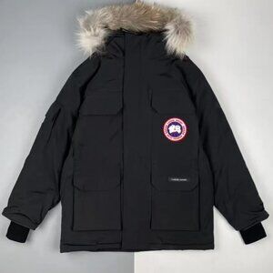 Canada Goose Black Parka with Fur Trim